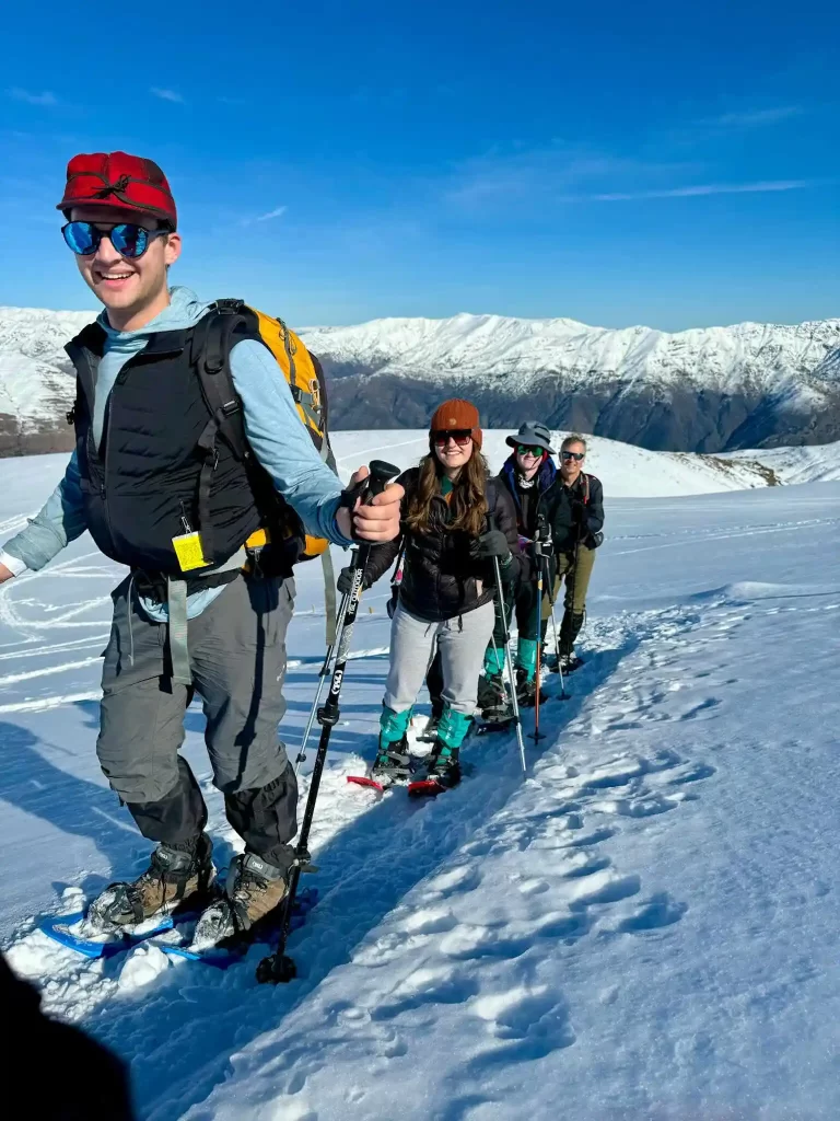 snowshoeing tour trekking con raquetas tour santiago chile ecordua