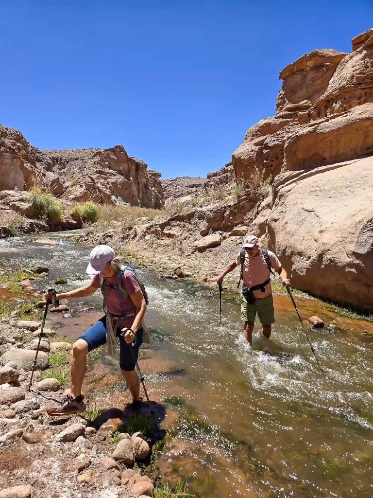 ruta del agua rio salado trekking san pedro atacama ecordua tour